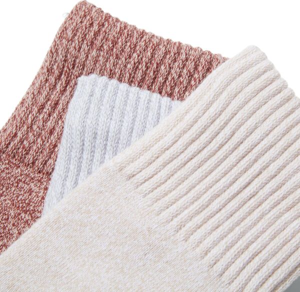 Womens 3PP Rib Marled Crew Gift Box