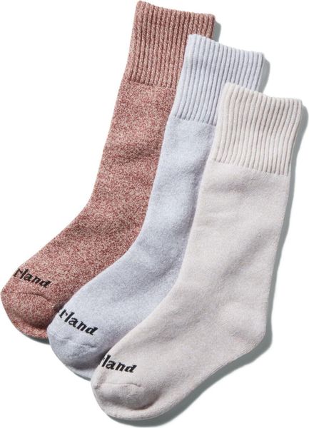 Womens 3PP Rib Marled Crew Gift Box