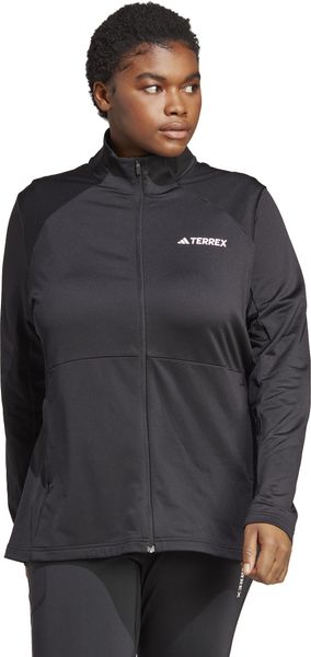 Multi Full Zip Fleece Plus Size