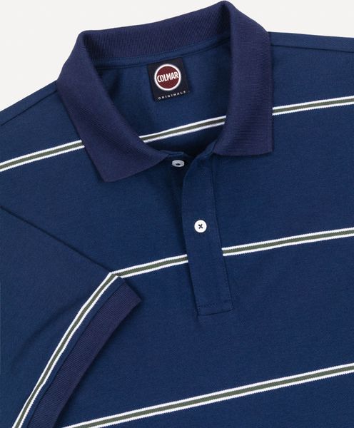 Yarn Dyed Stripes Polo Shirt