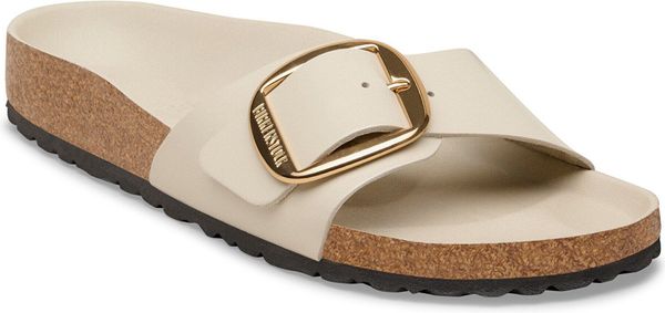 Madrid Big Buckle Natural Leather Patent Women