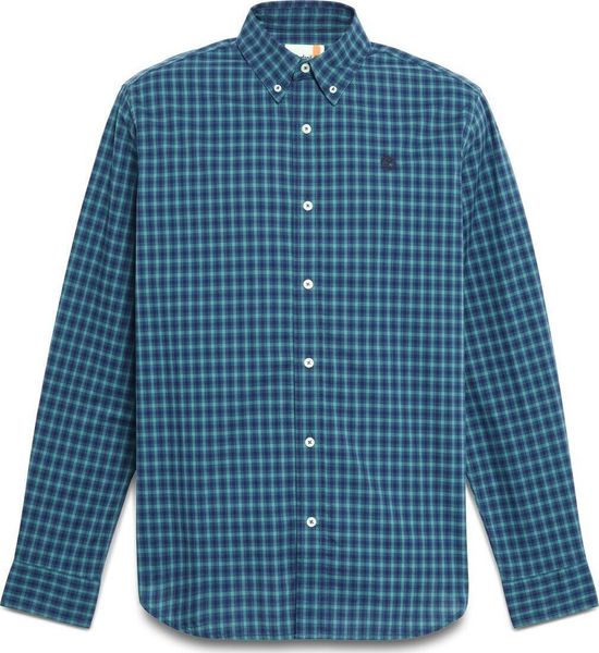 Mens Stretch Poplin Gingham Shirt