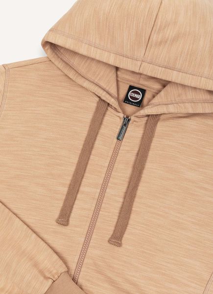 Slubby Texture Zip UP Hoodie
