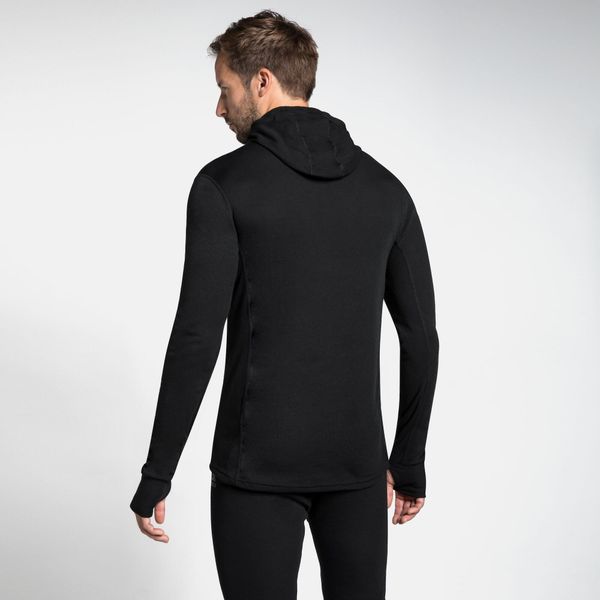 Men's Active Warm Long-sleeve Base Layer Top With Face Mask