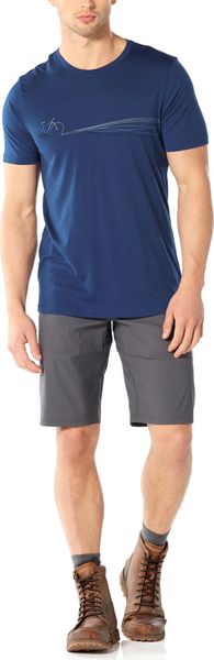 Mens Tech Lite Short Sleeve Crewe Cadence Paths
