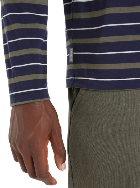 Men Wave Long Sleeve Tee Stripe