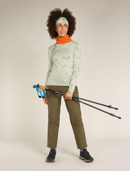 Women Merino 200 Oasis Long Sleeve Crewe Cloud Dye