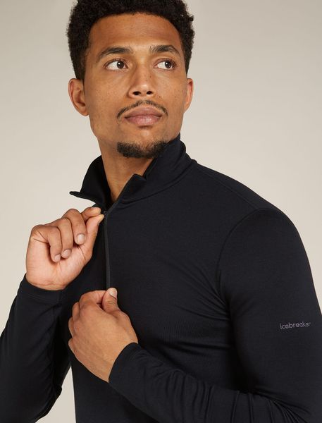 Men Merino Blend Core Heavyweight Long Sleeve Half Zip