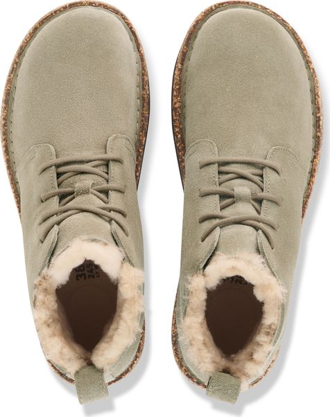 Uppsala Mid Shearling Velour Leather