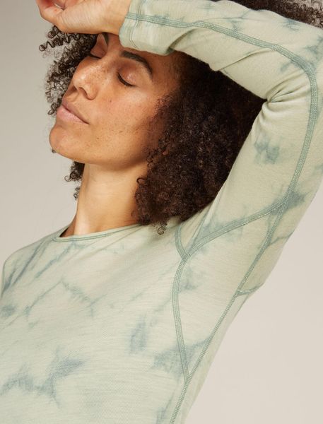 Women Merino 200 Oasis Long Sleeve Crewe Cloud Dye
