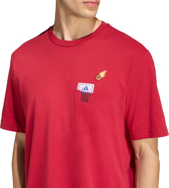Mini Embroidery Basketball Graphic T-shirt