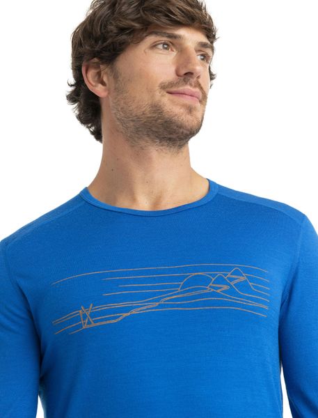 M 200 Oasis Long Sleeve Crewe Ski Stripes
