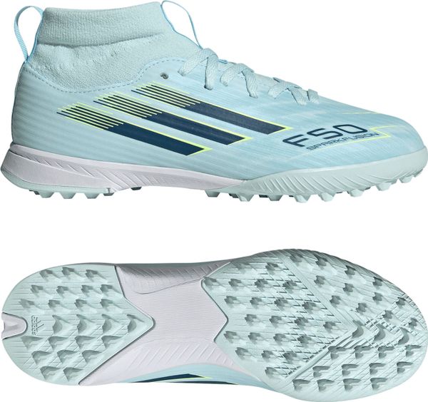 F50 Sparkfusion League Mid Cut Turf Football Shoes Kids