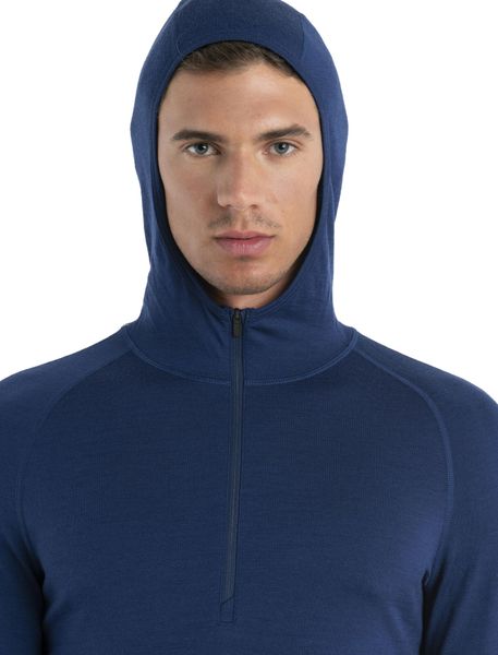 Men Merino 200 Sonebula Long Sleeve Half Zip Hood