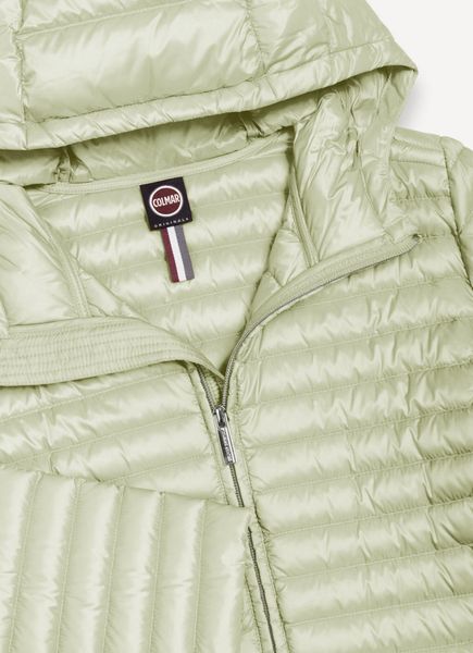 Quilted Jacket With Hood, Natural Down Light Weight