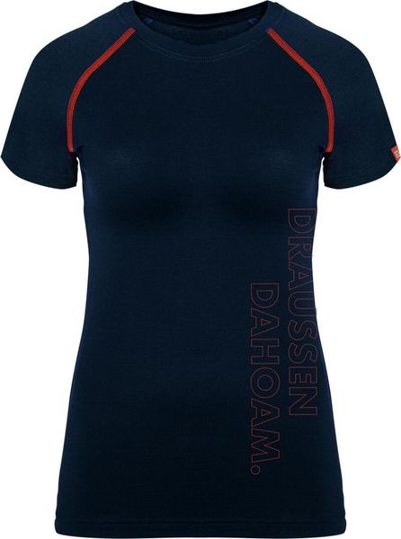 Kurzarm-shirt Merino Draussen DAHOAM.