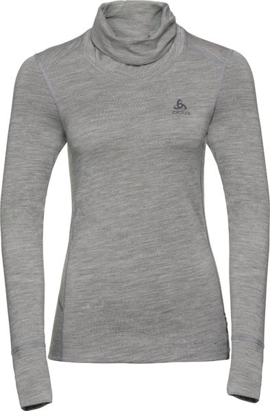 Women's Natural 100% Merino Warm Turtle-neck Long-sleeve Base Layer Top
