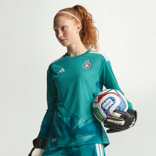 Germany 26 Home Authentic Goalkeeper Long Sleeve Jersey
