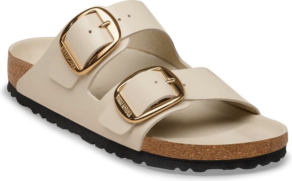 Arizona Big Buckle Natural Leather Patent Women
