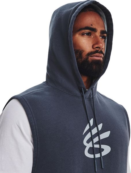 Men's Curry Fleece Sleeveless Hoodie