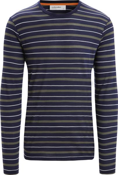 Men Wave Long Sleeve Tee Stripe
