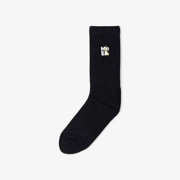 Moea Socks 2X Banana White + Black
