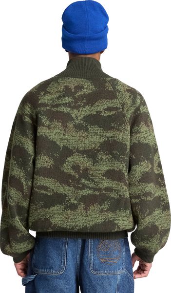 Mens Camo 1/4 Zip Sweater