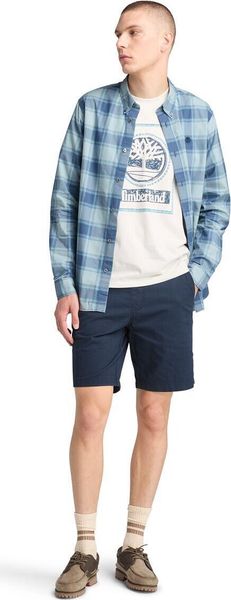 Mens Poplin Check Shirt