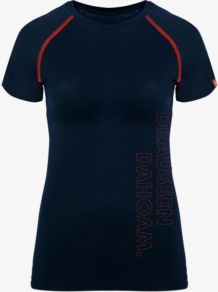 Kurzarm-shirt Merino Draussen DAHOAM.