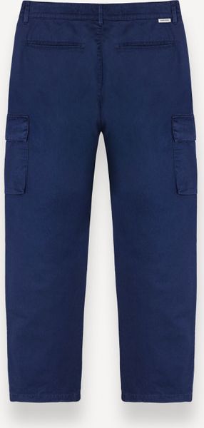 Cotton Gabardine Cargo Trousers