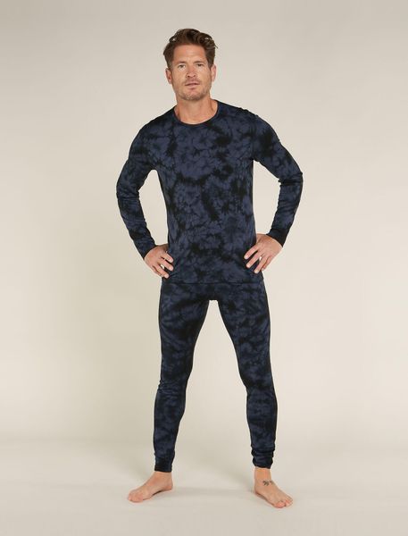 Men Merino 200 Oasis Long Sleeve Crewe Cloud Dye