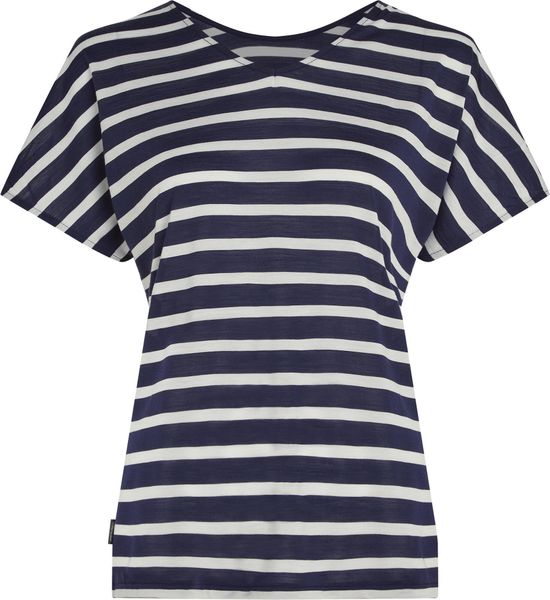 Women Merino Blend Drayden Reversible Short Sleeve Top Stripe