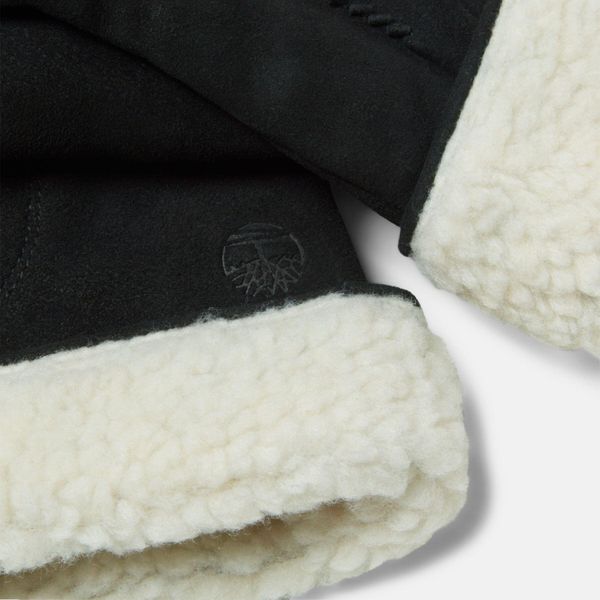 Womens Leather Glove With Sherpa