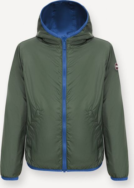 Bicolor Reversible Hooded Jacket