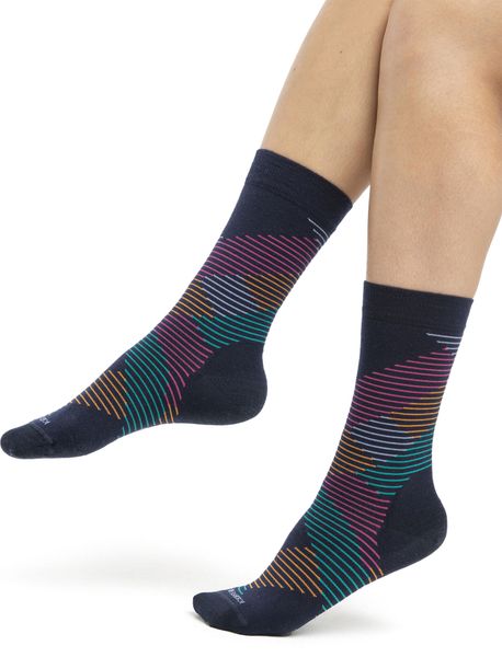 W Lifestyle Fine Gauge Crew Dashes