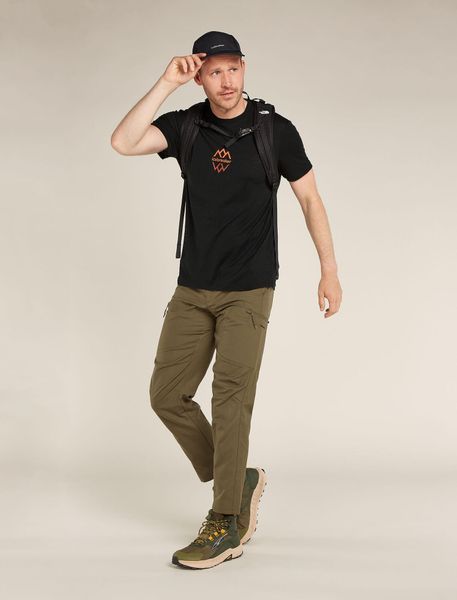 Men Merino 150 Tech Lite Short Sleeve Tee Icebreaker Logo Reflections