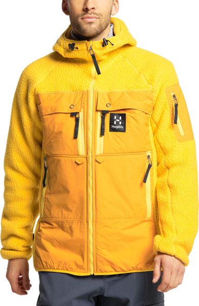 定4.5万 新品◆Haglofs×Nigel Cabourn◆保温 POLARTEC IC3 マウンテン スモック S 黄◆ホグロフス ナイジェル・ケーボン 605015◆J643 HAGLOFS(ホグロフス) Nigel Cabourn(ナイジェルケーボン) コラボ