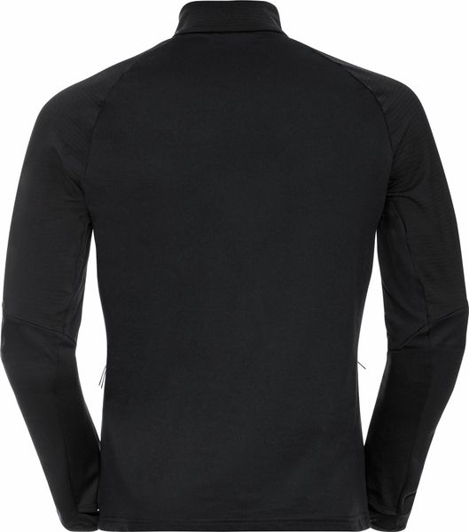 Odlo Men's Sesvenna Full Zip Ski Midlayer, Chinese red Melange, Small