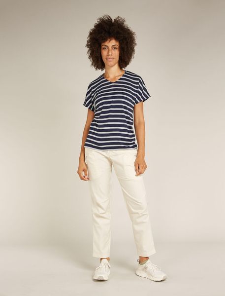 Women Merino Blend Drayden Reversible Short Sleeve Top Stripe