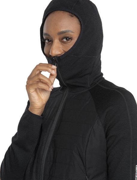 Women Merino Quantum Hybrid Long Sleeve Zip Hoodie