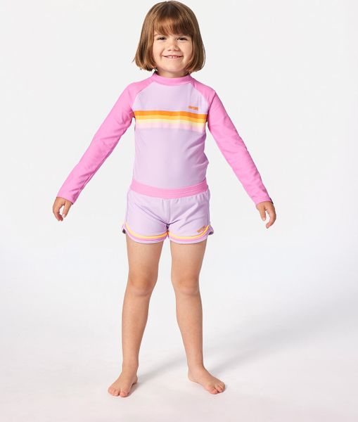 Rainbow Tide LS Rash Vest-girl