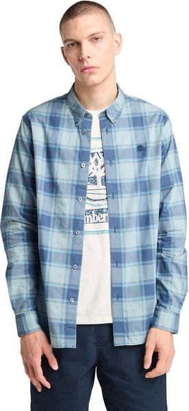 Mens Poplin Check Shirt