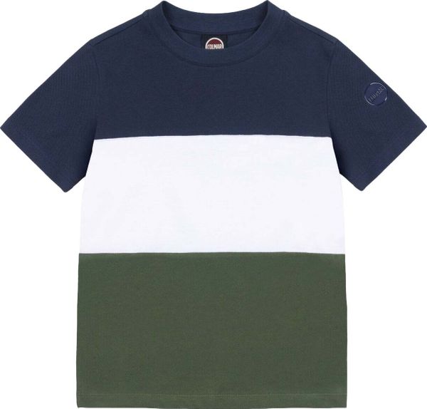 Color Block Crew Neck Piquet Shirt