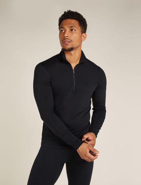 Men Merino Blend Core Heavyweight Long Sleeve Half Zip