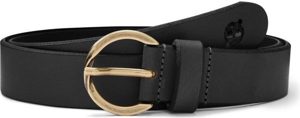 Womens 30mm Natural Leather Belt Twisted Buckle